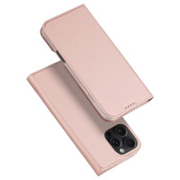 Dux Ducis Skin Pro iPhone 16 Pro Max Case with Flip and Card Slot - Pink