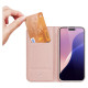 Dux Ducis Skin Pro iPhone 16 Pro Max Case with Flip and Card Slot - Pink