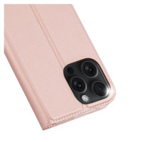 Dux Ducis Skin Pro iPhone 16 Pro Max Case with Flip and Card Slot - Pink