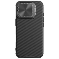 Nillkin CamShield Prop Case for iPhone 16 Pro with Camera Cover and Stand - Black