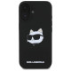 Karl Lagerfeld Silicone Choupette Head Print MagSafe iPhone 16 Case - Black