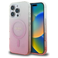 Guess IML Glitter Gradient MagSafe Case for iPhone 16 Pro - Pink
