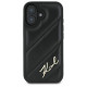 Karl Lagerfeld Quilted Signature iPhone 16 Plus Case - Black