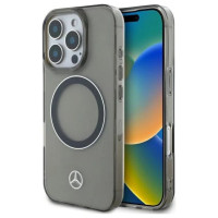 Mercedes Silver Ring MagSafe iPhone 16 Pro Case - Black
