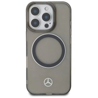Mercedes Silver Ring MagSafe iPhone 16 Pro Case - Black