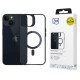 3Mk Protection 3mk Satin Armor MagCase with MagSafe for iPhone 13 / 14 - Transparent with Black Frame