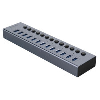 Orico BT2U3-13AB Hub 13x USB-A 3.0 with switches - gray