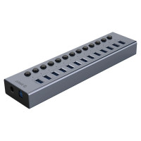Orico BT2U3-13AB Hub 13x USB-A 3.0 with switches - gray
