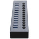 Orico BT2U3-13AB Hub 13x USB-A 3.0 with switches - gray