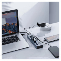 Orico BT2U3-13AB Hub 13x USB-A 3.0 with switches - gray