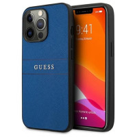 Guess Saffiano Strap Case for iPhone 13 Pro Max 6.7" - Blue
