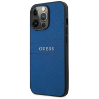 Guess Saffiano Strap Case for iPhone 13 Pro Max 6.7" - Blue