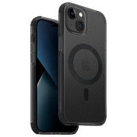 Uniq Combat case iPhone 14 Plus / 15 Plus 6.7" Magclick Charging black/concrete charcoal
