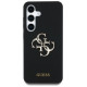 Guess Silicone Big 4G Logo Bottom Script case for Samsung Galaxy S25 - black