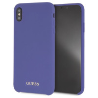 Guess Silicone iPhone Xs Max Case - Purple