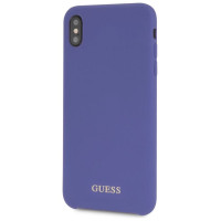 Guess Silicone iPhone Xs Max Case - Purple