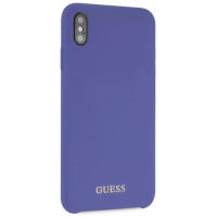 Guess Silicone iPhone Xs Max Case - Purple
