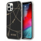 Guess Gold Chain Collection iPhone 12 Pro Max 6.7" Case - Black