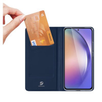 Dux Ducis Skin Pro Case for Samsung Galaxy A55 5G with Flip and Card Slot - Blue
