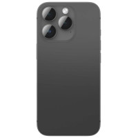 Amazingthing AR Aluminum 3 Lens Glass with Camera Lens Frame for iPhone 16 Pro / 16 Pro Max - Black