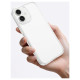 Amazingthing Minimal Case for iPhone 16 Plus Silicone Case - Transparent