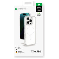 Amazingthing Titan Pro Mag Case with Magnetic Ring for iPhone 16 Pro Max - Transparent