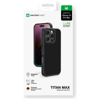 Amazingthing Titan Max Case with 600D Aramid Fibers for iPhone 16 Pro Max - Black