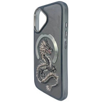 Nimmy Dragon MagSafe iPhone 16 Case - Gray