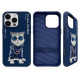 Nimmy Glasses Cool Cat Case for iPhone 15 Pro - Blue