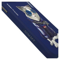 Nimmy Glasses Cool Cat Case for iPhone 15 Pro - Blue