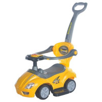 Baby Mix Stumjamā mašīna "3in1" MEGA CAR yellow BabyMix 45840 [A]