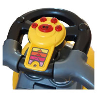 Baby Mix Stumjamā mašīna "3in1" MEGA CAR yellow BabyMix 45840 [A]