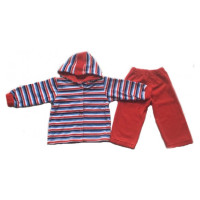 Margo Komplekts velūra 80 cm 19021 red stripes-Izpārdošana