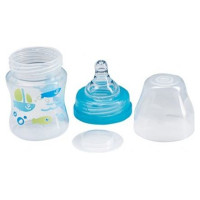 Babyono Pudele ar plato kakliņu 120 ml BabyOno 402/03 blue