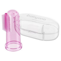 Babyono Zobu birstīte-uzpirkstenis BabyOno 723/03 pink