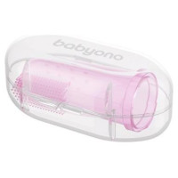 Babyono Zobu birstīte-uzpirkstenis BabyOno 723/03 pink