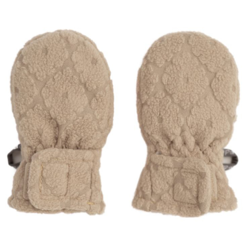 Lodger Mittens Folklore Fleece bērnu cimdiņi, Beige, 12-24m - MTF 630_12-24