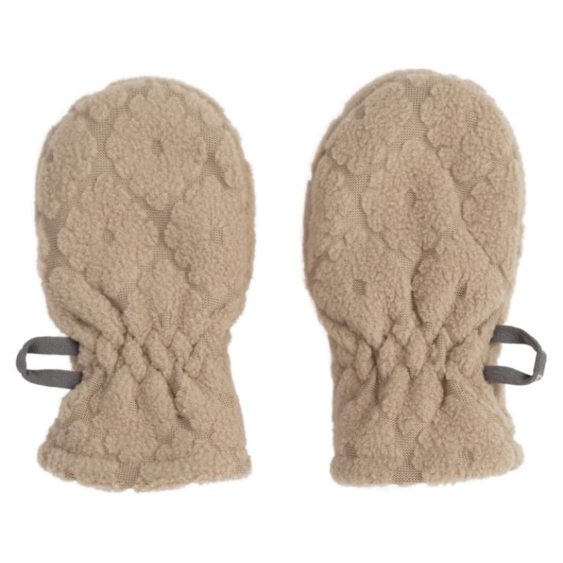 Lodger Mittens Folklore Fleece bērnu cimdiņi, Beige, 12-24m - MTF 630_12-24