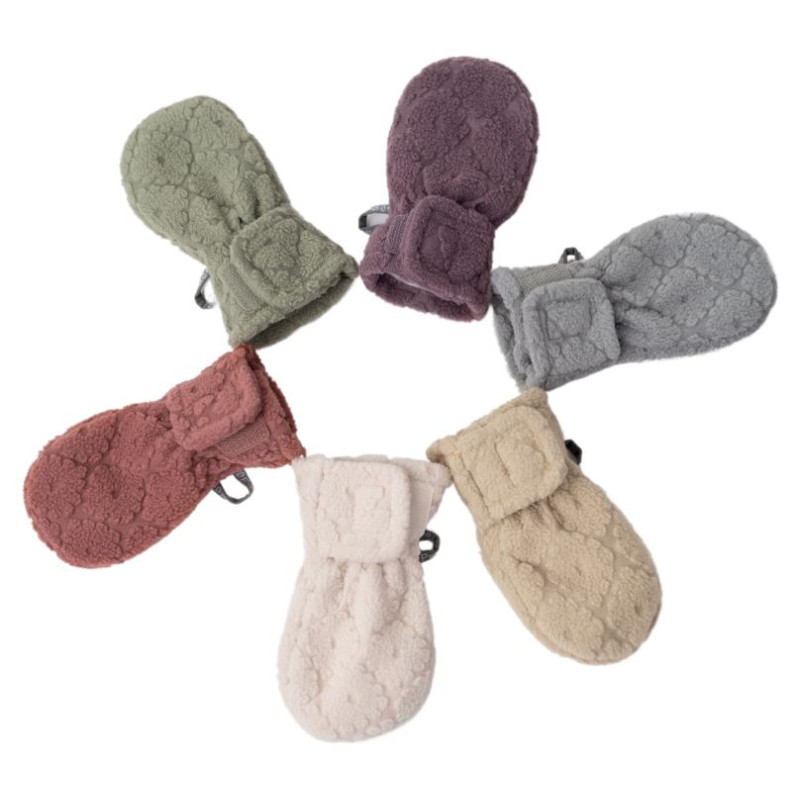 Lodger Mittens Folklore Fleece bērnu cimdiņi, Beige, 12-24m - MTF 630_12-24