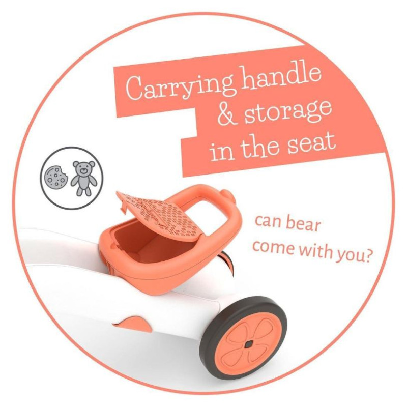 Chillafish Bunzi līdzsvara velosipēds - transformers pa&scaron;iem mazākajiem 2-in-1, flamingo rozā, no 1 līdz 3 gadiem - CPBN03FLA