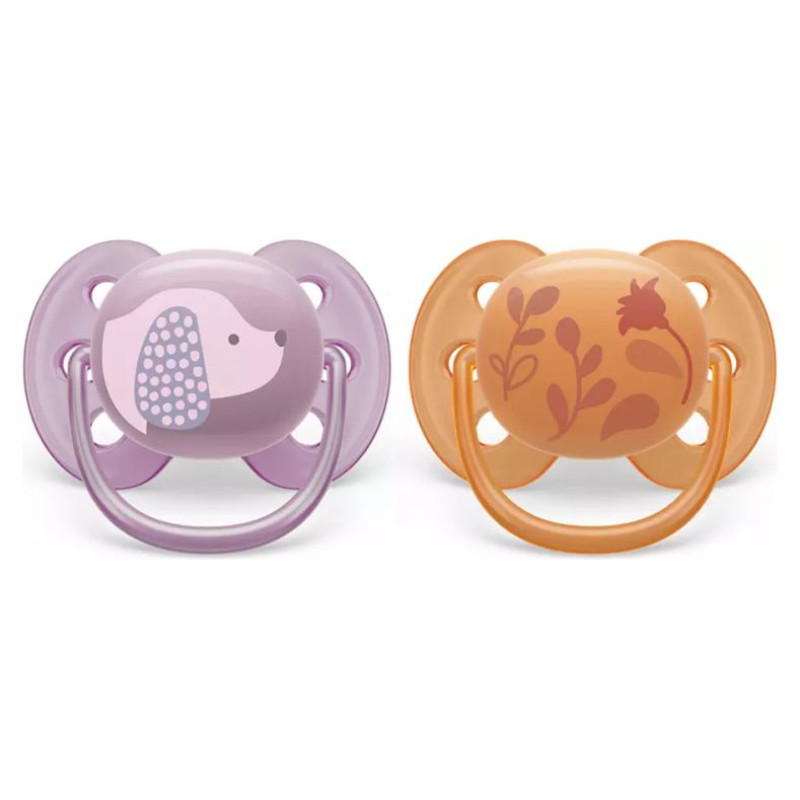Philips Avent māneklītis Ultra soft DECO, 6-18M (2 gab), meitenēm - SCF091/18