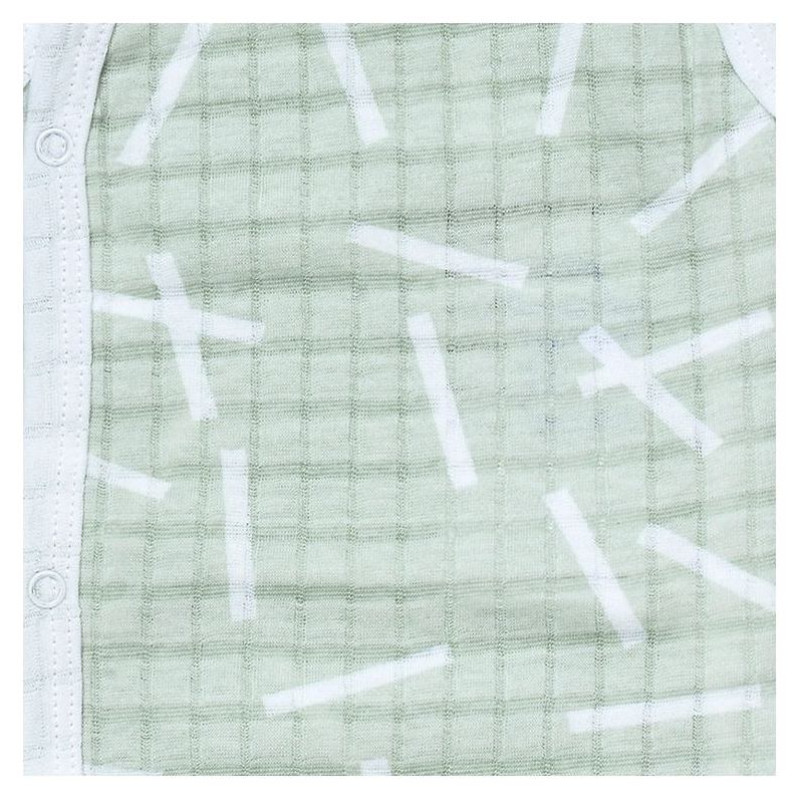 Lodger Romper Sprinkle kokvilnas bodijs bez piedurknēm,Leaf, 62 cm - RF 070_62