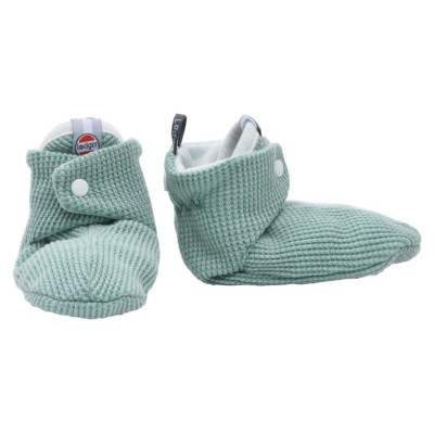 Lodger Slipper Ciumbelle kokvilnas čībiņas, 3-6m, Silt Green - SLC 080_3-6