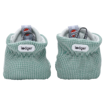 Lodger Slipper Ciumbelle kokvilnas čībiņas, 3-6m, Silt Green - SLC 080_3-6