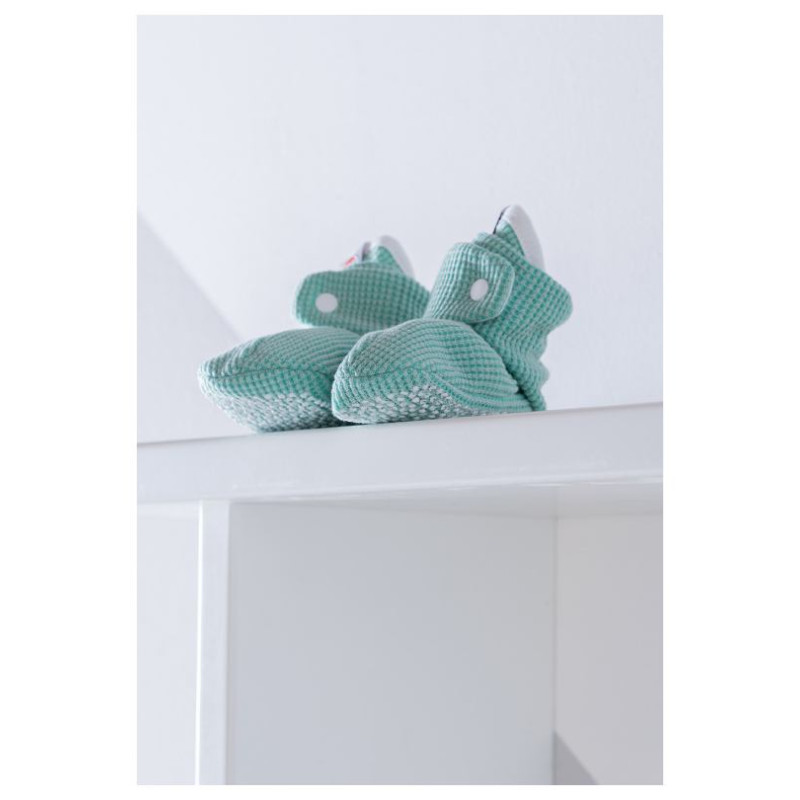 Lodger Slipper Ciumbelle kokvilnas čībiņas, 3-6m, Silt Green - SLC 080_3-6