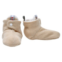 Lodger Slipper Ciumbelle kokvilnas čībiņas, 3-6m, Ivory - SLC 069_ 3-6