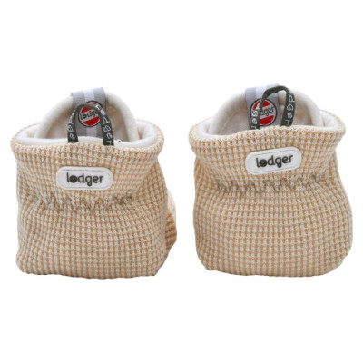 Lodger Slipper Ciumbelle kokvilnas čībiņas, 3-6m, Ivory - SLC 069_ 3-6