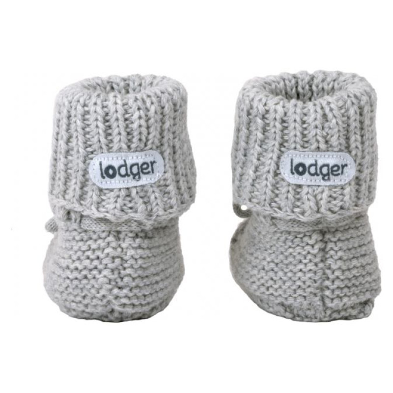 Lodger Slipper Knit čībiņas, Steel, 0-6m - SLK 108_0-6