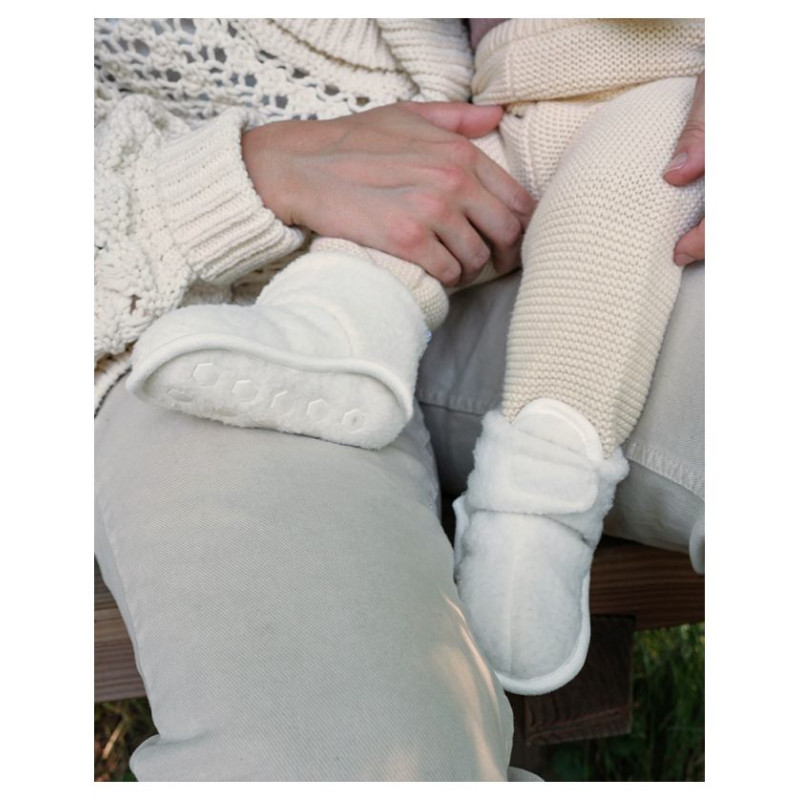 Lodger Slipper Teddy čībiņas, Cloud Dancer, 12-18m - SLT 101_12-18