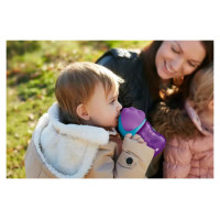 Philips Avent Krūzīte ar elastīgu salmiņu, 200 ml, 9M+, lillā - SCF796/02